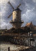 RUISDAEL, Jacob Isaackszon van The Windmill at Wijk bij Duurstede (detail) af oil painting picture wholesale